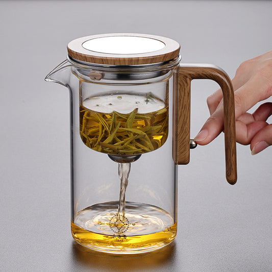 Teapot Separation Cup All Glass Heat-resistant Filter - Bully Brew Coffee Co.