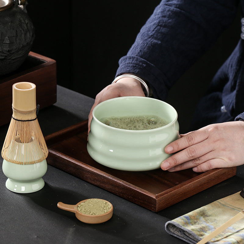 Matcha Bowl Japanese Matcha Tea Set Matcha Brush - Bully Brew Coffee Co.