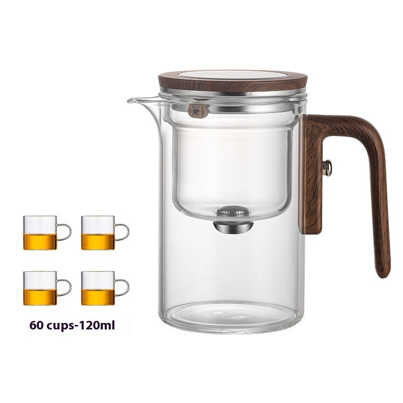 Teapot Separation Cup All Glass Heat-resistant Filter - Bully Brew Coffee Co.